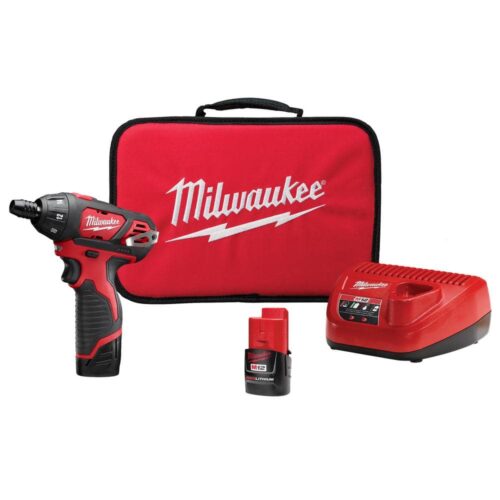 Milwaukee M12 12V Lithium-Ion Cordless 1/4 in. Hex Screwdriver Kit