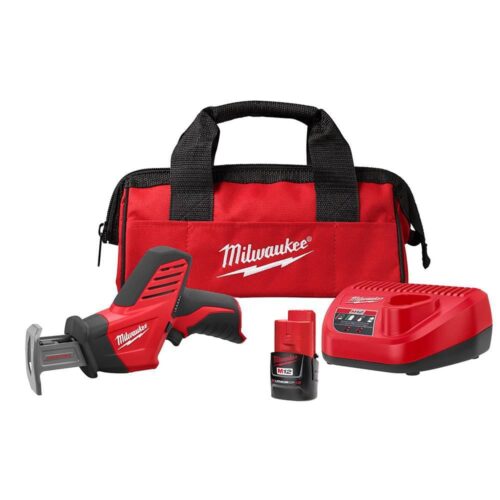Milwaukee M12 12V Lithium-Ion HACKZALL Cordless Reciprocating Saw Kit